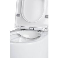 Унитаз подвесной Roxen Antares One Rimless 6 в 1 StounFix Dual Fresh 543169 (кнопка: черный матовый) - Изображение №8 — Chaika Market