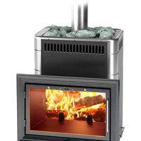 Банная печь Термофор Витрувия Inox БСЭ НВ (антрацит) — Chaika Market