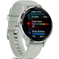 Умные часы Garmin Venu 3S (шалфей, с силиконовым ремешком) - Изображение №2 — Chaika Market
