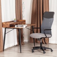 Офисное кресло TetChair Practic флок/кожзам (серый) - Изображение №13 — Chaika Market