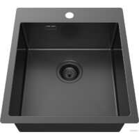 Кухонная мойка ZorG ZRN 5045 Premium PVD Gunblack - Изображение №2 — Chaika Market