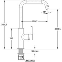 Смеситель Maxonor Pure Life PL4087-8 - Изображение №5 — Chaika Market