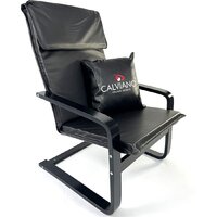 Интерьерное кресло Calviano Soft 1 (черный PU) — Chaika Market