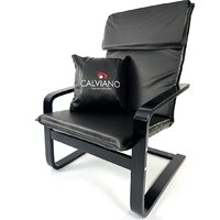 Интерьерное кресло Calviano Soft 1 (черный PU) - Изображение №2 — Chaika Market