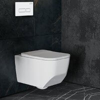 Унитаз подвесной Roxen Boro в комплекте с инсталляцией StounFix Dual Fresh 6 в 1 577353 (кнопка: белый глянец) - Изображение №11 — Chaika Market