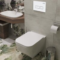 Унитаз подвесной Roxen Boro в комплекте с инсталляцией StounFix Dual Fresh 6 в 1 577353 (кнопка: белый глянец) - Изображение №13 — Chaika Market