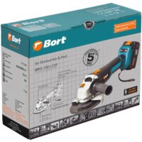 Угловая шлифмашина Bort BWS-18Li-125 (с 2-мя АКБ) - Изображение №11 — Chaika Market
