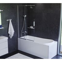 Стеклянная шторка для ванны AM.PM Like W80S-100PS-150MT - Изображение №3 — Chaika Market