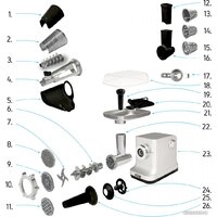 Мясорубка Yoer Grindo MG01S - Изображение №3 — Chaika Market