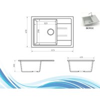 Кухонная мойка Berge BR-5850 + смеситель AM.PM Like F8007133 (серый) - Изображение №14 — Chaika Market