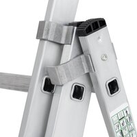 Лестница-стремянка Новая высота NV 123 алюминиевая трёхсекционная 3x10 ступеней - Изображение №8 — Chaika Market