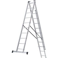 Лестница-стремянка Новая высота NV 123 алюминиевая трёхсекционная 3x10 ступеней - Изображение №10 — Chaika Market