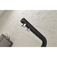 Смеситель Paulmark Serpentine Se213222-GM (черный/вороненая сталь) - Изображение №14 — Chaika Market