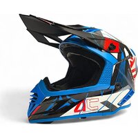 Мотошлем AIM RH855 Carbon Razor RH855R-DBR-L (L, синий/красный) - Изображение №2 — Chaika Market