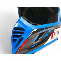 Мотошлем AIM RH855 Carbon Razor RH855R-DBR-L (L, синий/красный) - Изображение №7 — Chaika Market