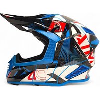 Мотошлем AIM RH855 Carbon Razor RH855R-DBR-L (L, синий/красный) - Изображение №3 — Chaika Market