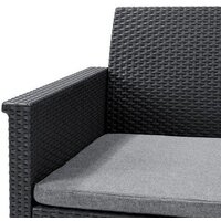 Набор садовой мебели Keter Elodie 2 Seater 253948 (графит) - Изображение №4 — Chaika Market