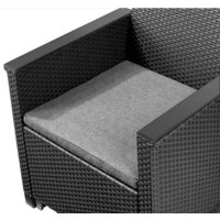 Набор садовой мебели Keter Elodie 2 Seater 253948 (графит) - Изображение №3 — Chaika Market