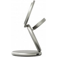 Беспроводное зарядное Magssory Signature Disc Pro для Apple 3 в 1 WCH073 (титановый) - Изображение №4 — Chaika Market