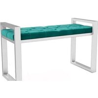 Банкетка Hype Mebel Бридж (белый/зеленый) - Изображение №1 — Chaika Market