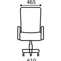 Офисное кресло Brabix Pilot EX-610 CH (ткань, черный) - Изображение №6 — Chaika Market