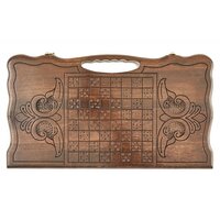 Шашки/нарды Haleyan Лев 50 с ручкой kh015-5 - Изображение №2 — Chaika Market