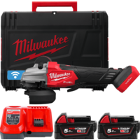Угловая шлифмашина Milwaukee M18 Fuel One-Key M18FSAGSVO125X-502X 4933493553 (с 2-мя АКБ 5 Ач, кейс) — Chaika Market