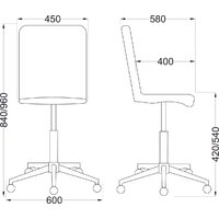 Офисное кресло AksHome Fiji поворотное (светло-серый велюр HCJ-38/хром) - Изображение №10 — Chaika Market