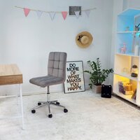 Офисное кресло AksHome Fiji поворотное (светло-серый велюр HCJ-38/хром) - Изображение №6 — Chaika Market