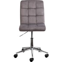 Офисное кресло AksHome Fiji поворотное (светло-серый велюр HCJ-38/хром) - Изображение №3 — Chaika Market