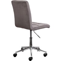 Офисное кресло AksHome Fiji поворотное (светло-серый велюр HCJ-38/хром) - Изображение №5 — Chaika Market