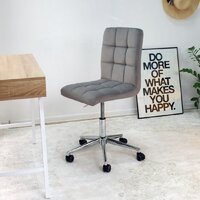 Офисное кресло AksHome Fiji поворотное (светло-серый велюр HCJ-38/хром) - Изображение №7 — Chaika Market