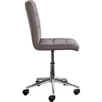 Офисное кресло AksHome Fiji поворотное (светло-серый велюр HCJ-38/хром) - Изображение №4 — Chaika Market