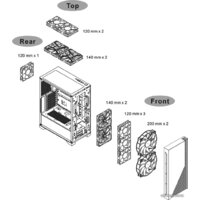 Корпус Thermaltake H330 TG CA-1R8-00M1WN-00 - Изображение №12 — Chaika Market