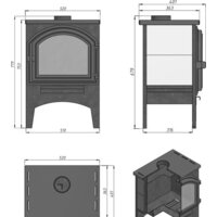 Свободностоящая печь-камин Везувий В8 - Изображение №2 — Chaika Market