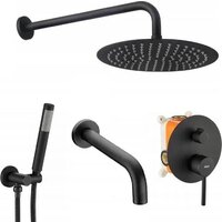 Душевая система  Rea Lungo REA-P4112 (черный) — Chaika Market