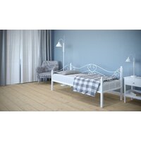 Кровать-тахта ИП Князев Валенсия 90x200 (белый муар) - Изображение №2 — Chaika Market