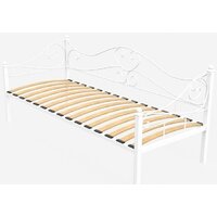 Кровать-тахта ИП Князев Валенсия 90x200 (белый муар) - Изображение №3 — Chaika Market