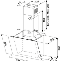 Кухонная вытяжка Franke Smart Vertical 2.0 FPJ 615 V BK/DG 330.0573.294 - Изображение №3 — Chaika Market