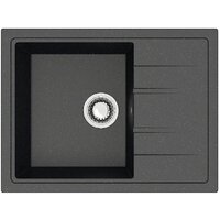 Кухонная мойка Berge BR-5850 + смеситель AM.PM Like F8007122 (черный) - Изображение №2 — Chaika Market