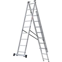 Лестница-стремянка Новая высота NV 123 алюминиевая трёхсекционная 3x9 ступеней - Изображение №12 — Chaika Market