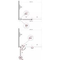 Стеклянная шторка для ванны BelBagno UNO-V-2-120/150-C-Cr - Изображение №2 — Chaika Market