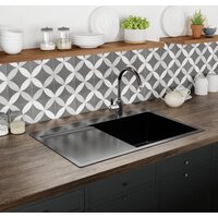 Кухонная мойка Mixline Pro 552923 (черный графит, с сифоном) - Изображение №4 — Chaika Market