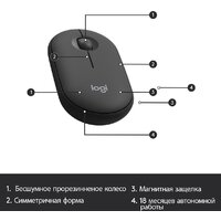Офисный набор Logitech MK470 Slim Wireless Combo 920-009204 (графитовый) - Изображение №8 — Chaika Market