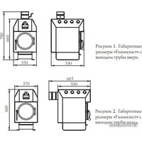 Свободностоящая печь-камин Термофор Бутаков Гимназист - Изображение №2 — Chaika Market