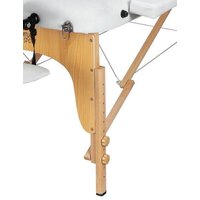 Массажный стол Atlas Sport 70 см складной 3-с деревянный (белый) - Изображение №4 — Chaika Market