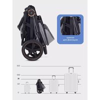 Коляска прогулочная «книга» MOWbaby Trail 2025 MB090 (бежевый) - Изображение №17 — Chaika Market