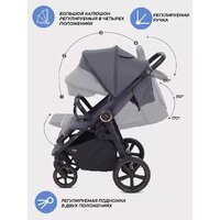 Коляска прогулочная «книга» MOWbaby Trail 2025 MB090 (бежевый) - Изображение №77 — Chaika Market