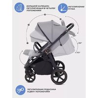 Коляска прогулочная «книга» MOWbaby Trail 2025 MB090 (бежевый) - Изображение №12 — Chaika Market