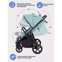 Коляска прогулочная «книга» MOWbaby Trail 2025 MB090 (бежевый) - Изображение №11 — Chaika Market